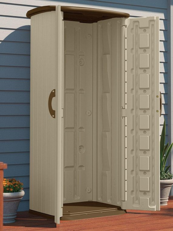 2025 Double Wall Resin Outdoor Tool Storage Shed 70.5?H x 32.25?W x 26.5?D