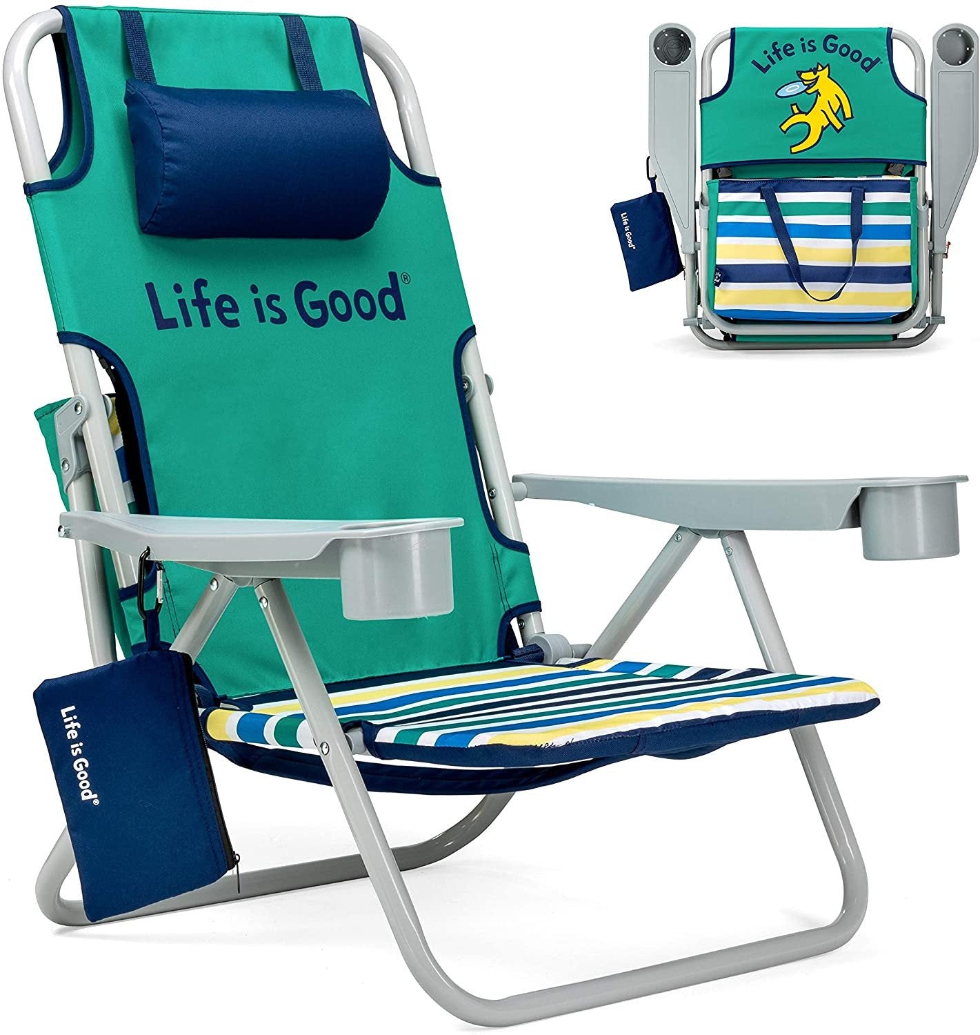 2025 ake Blue Beach Chair, Short
