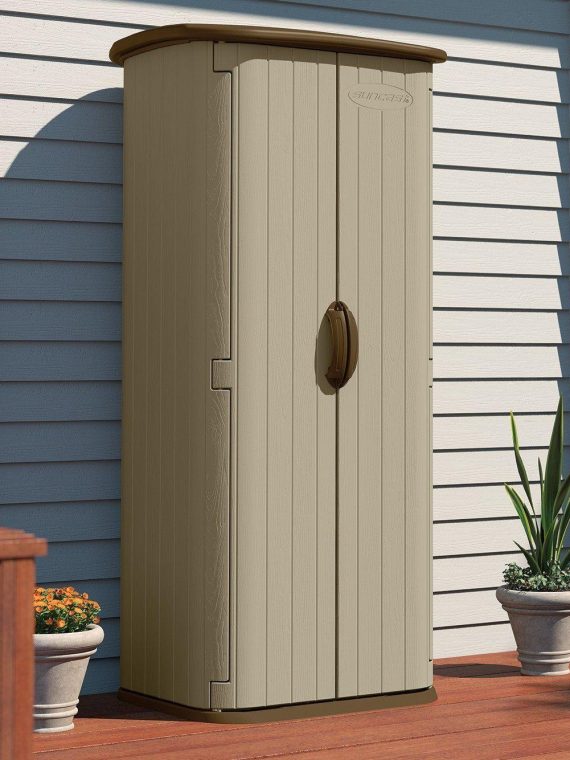 2025 Double Wall Resin Outdoor Tool Storage Shed 70.5?H x 32.25?W x 26.5?D