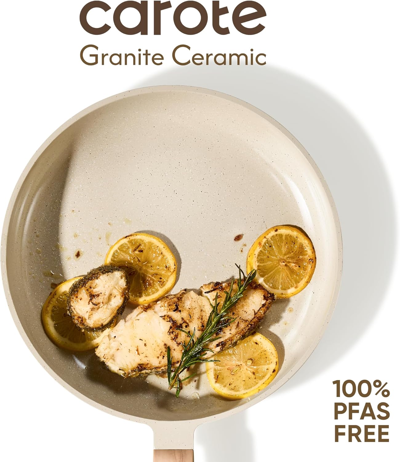 14Pcs Non Stick Ceramic Cookware Set PFAS and PFOA Free