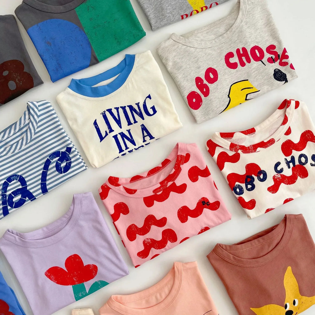 Baby T Shirt – Unisex Cotton Cartoon Kids Tee | Soft Summer Short Sleeve T-Shirts for Boys & Girls | Toddler Clothes USA