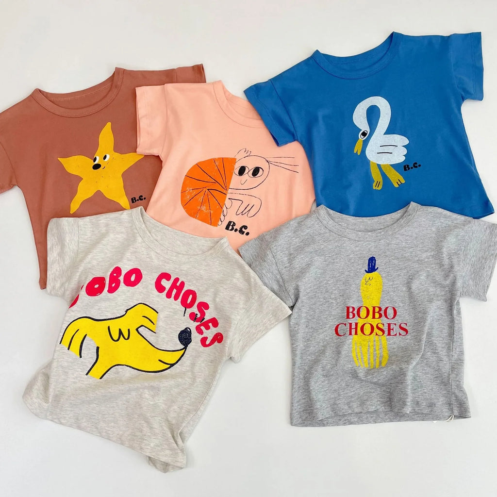 Baby T Shirt – Unisex Cotton Cartoon Kids Tee | Soft Summer Short Sleeve T-Shirts for Boys & Girls | Toddler Clothes USA