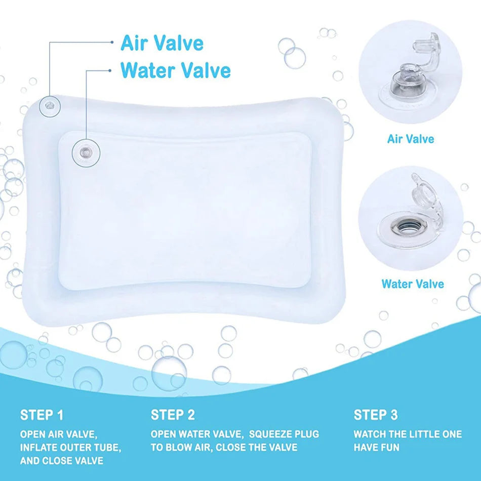 Inflatable Baby Water Mat for Tummy Time | Colorful Sensory Play Mat for Infants & Toddlers | PVC Leak-Proof Early Development Toy Pad