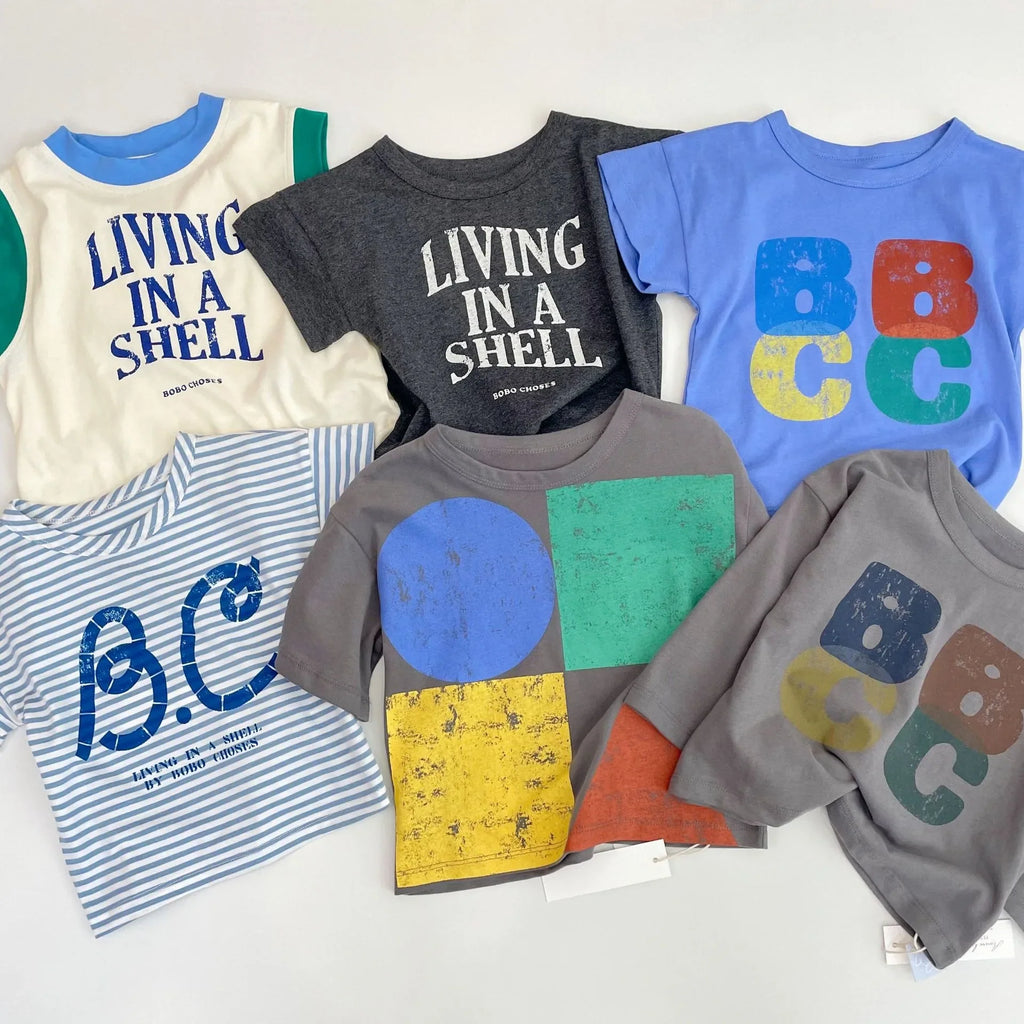 Baby T Shirt – Unisex Cotton Cartoon Kids Tee | Soft Summer Short Sleeve T-Shirts for Boys & Girls | Toddler Clothes USA