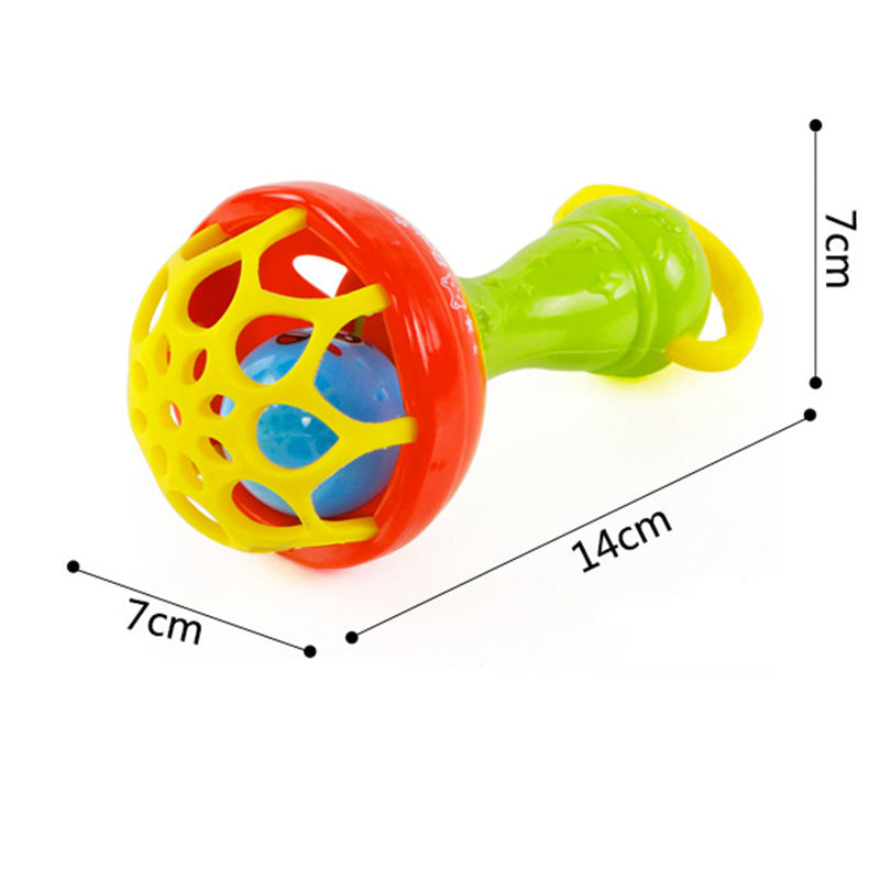 Tiny&Thrive 6 Month Old Baby Toys – Soft Glue Hand Bell & Sensory Ball