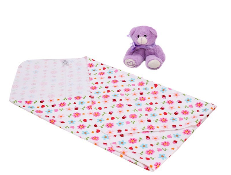 Tiny&Thrive Baby Bed Cover – 4-Piece Cotton Flannel Sheets, Soft & Comfortable 76x76cm