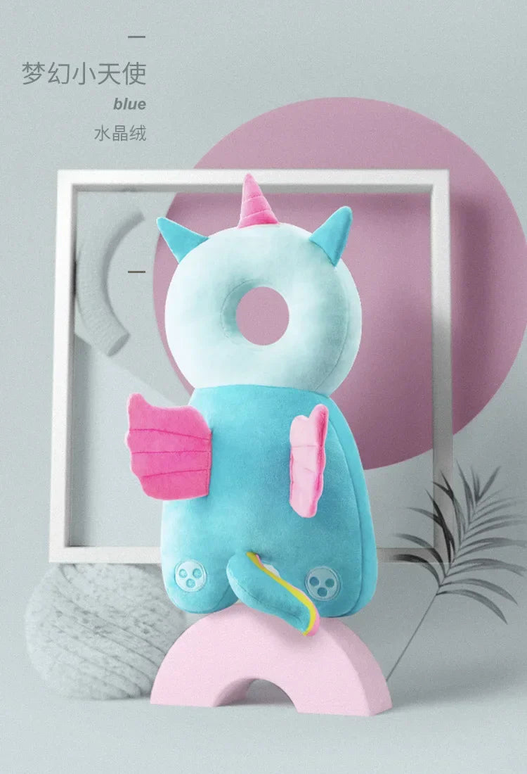 Baby Head Protector for Toddlers – Soft Safety Cushion for Walking, Anti-Fall Cartoon Pillow for Infant Head & Shoulder Protection (1-3Y)