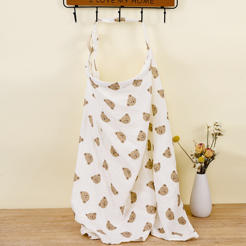 Tiny&Thrive Breastfeeding Muslin Cover – Double Layer Cotton Nursing Shawl & Baby Blanket