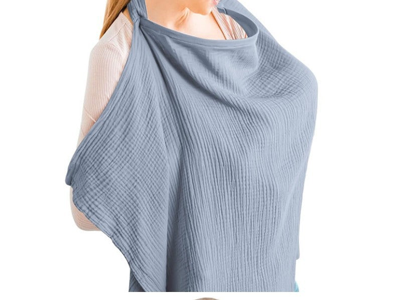 Tiny&Thrive Breastfeeding Muslin Cover – Double Layer Cotton Nursing Shawl & Baby Blanket