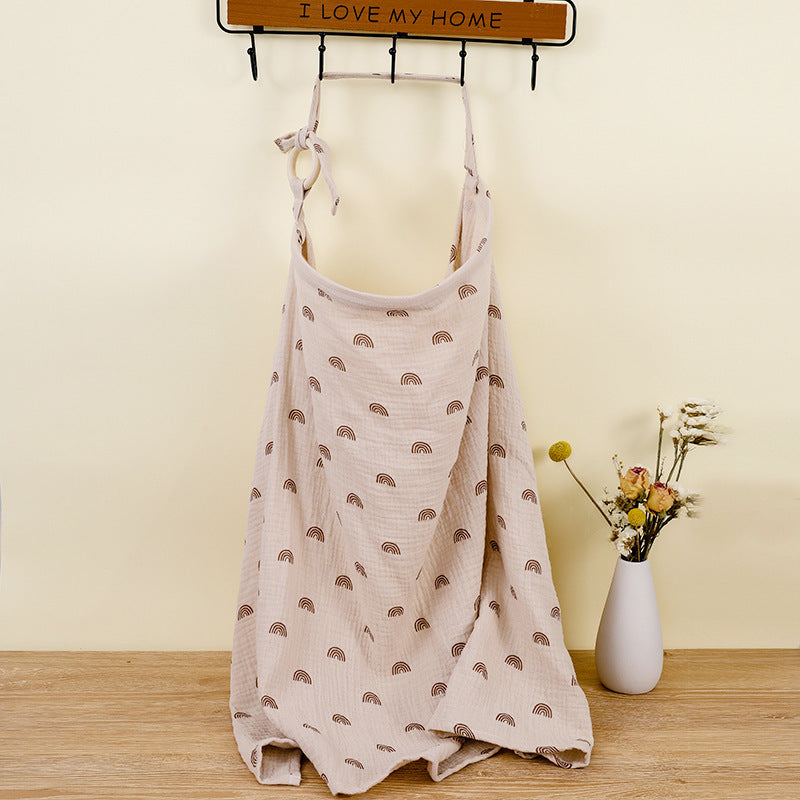 Tiny&Thrive Breastfeeding Muslin Cover – Double Layer Cotton Nursing Shawl & Baby Blanket