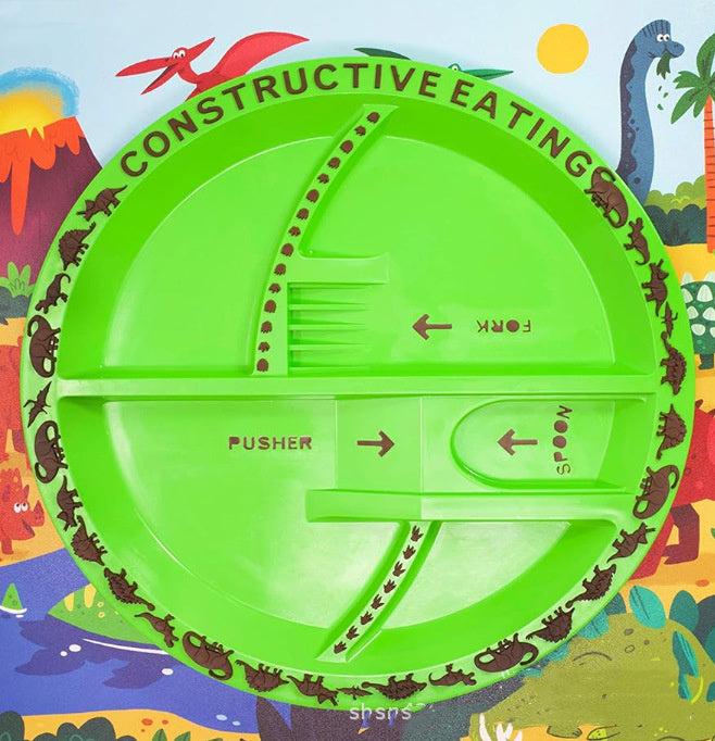 Tiny&Thrive Kids Utensils – Dinneractive Excavator Spoon & Cutlery Set